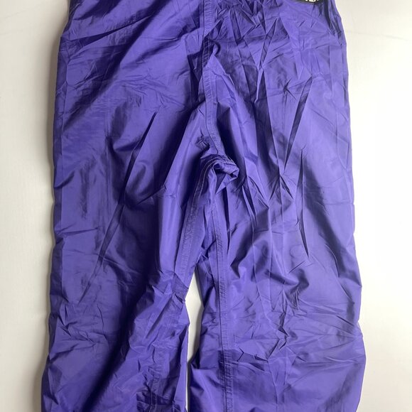 VTG Gore-Tex Bibs snowpants chlorophylle CANADA MADE Men Sz S 90s Purple Retro - Picture 4 of 16